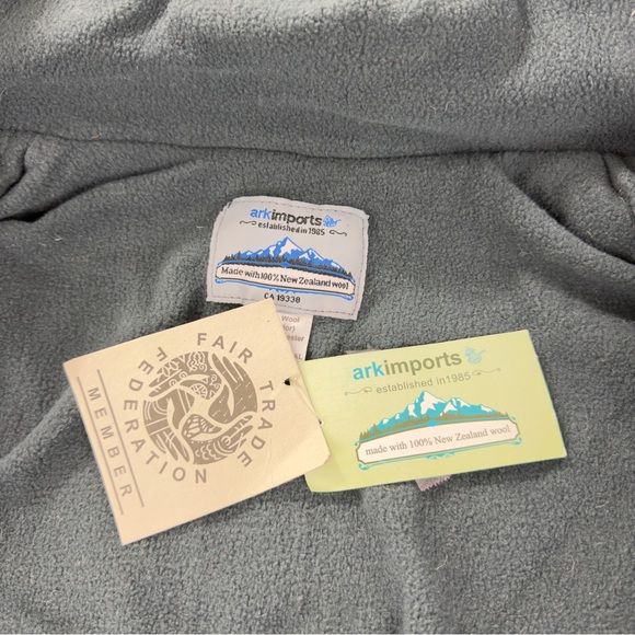 VTG Ark Imports Men's Size XXL 100% New Zealand Wool Cowichan Maple Leaf Jacket - Picture 5 of 16